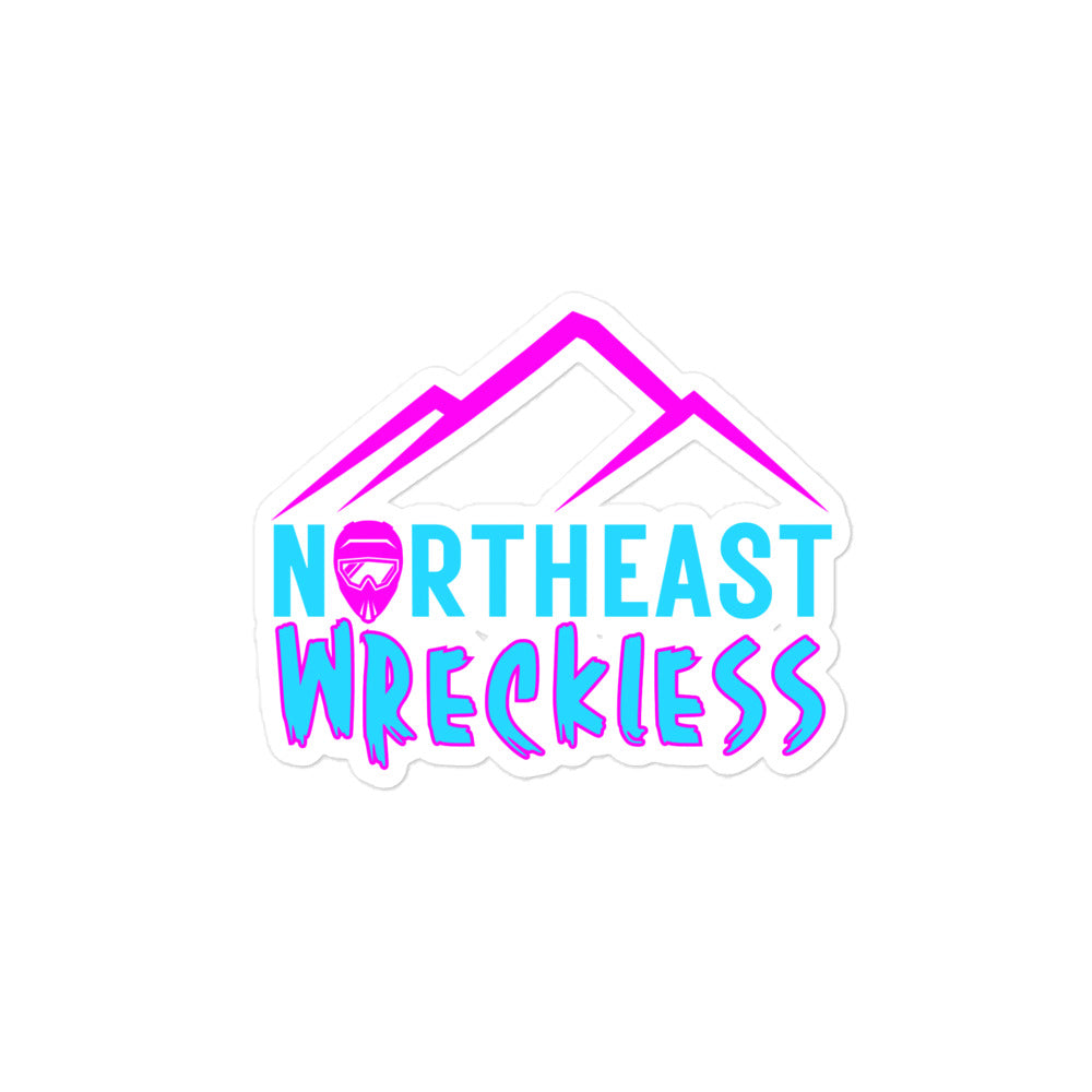 4” Pink/Blue Mountain Sticker